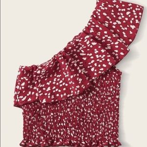 One Shoulder Belly Tank